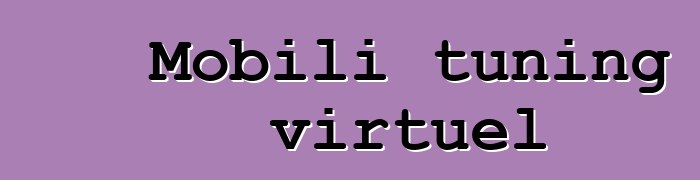 Mobili tuning virtuel