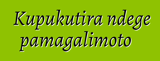 Kupukutira ndege pamagalimoto