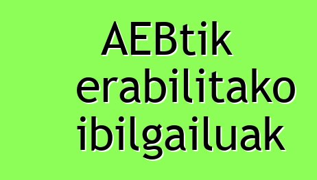 AEBtik erabilitako ibilgailuak