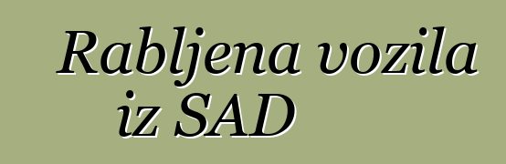 Rabljena vozila iz SAD