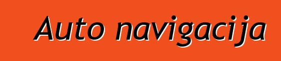 Auto navigacija