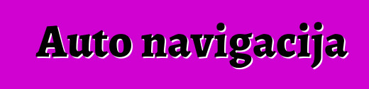 Auto navigacija