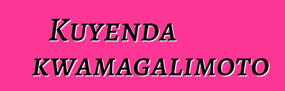 Kuyenda kwamagalimoto