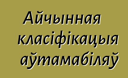 Айчынная класіфікацыя аўтамабіляў