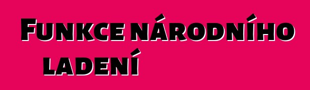 Funkce národního ladění