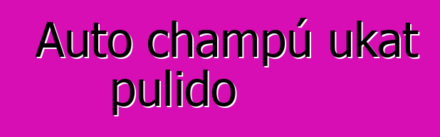 Auto champú ukat pulido