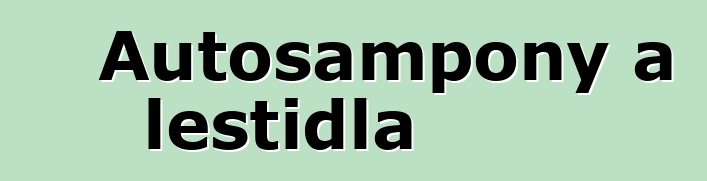 Autošampony a leštidla