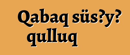 Qabaq şüşəyə qulluq