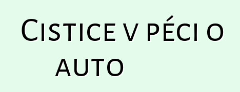 Čističe v péči o auto