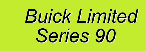 Buick Limited Series 90