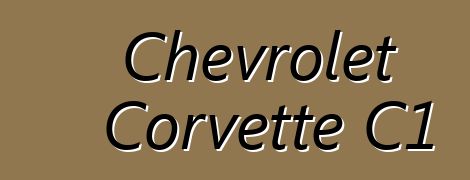 Chevrolet Corvette C1