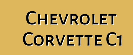 Chevrolet Corvette C1