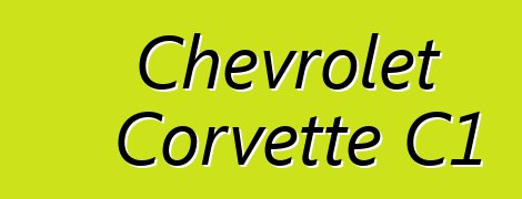 Chevrolet Corvette C1