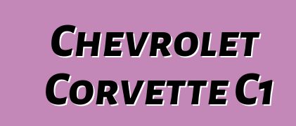 Chevrolet Corvette C1