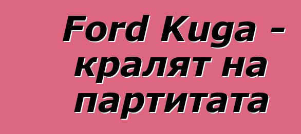 Ford Kuga - кралят на партитата