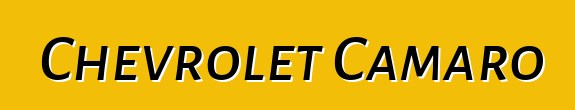 Chevrolet Camaro