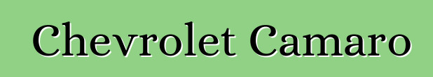 Chevrolet Camaro