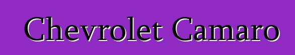 Chevrolet Camaro