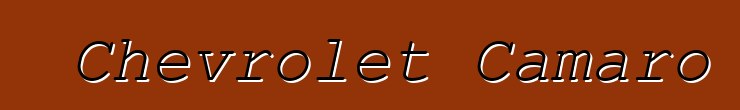 Chevrolet Camaro