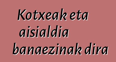 Kotxeak eta aisialdia banaezinak dira