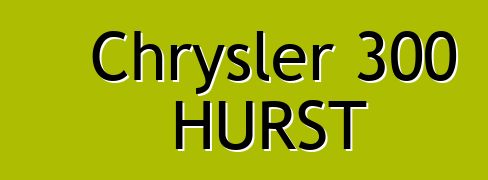 Chrysler 300 HURST