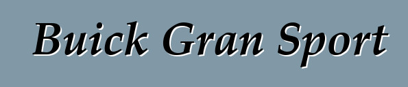 Buick Gran Sport
