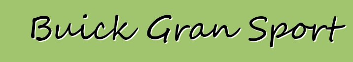 Buick Gran Sport
