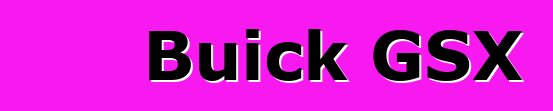 Buick GSX