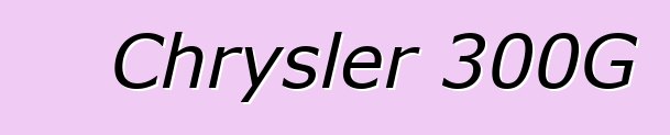 Chrysler 300G