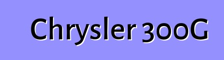 Chrysler 300G