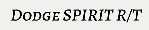 Dodge SPIRIT R/T