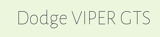 Dodge VIPER GTS