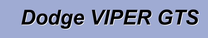 Dodge VIPER GTS