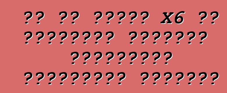 بي أم دبليو X6 من الولايات المتحدة الأمريكية الموثوقية والراحة