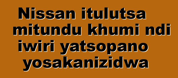 Nissan itulutsa mitundu khumi ndi iwiri yatsopano yosakanizidwa