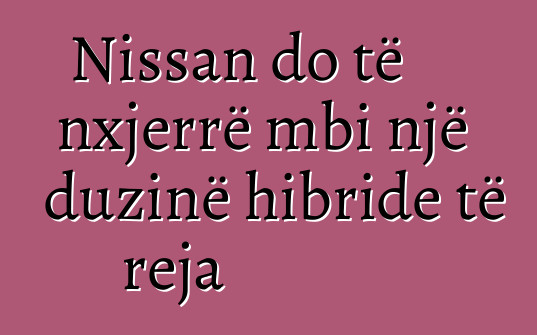 Nissan do të nxjerrë mbi një duzinë hibride të reja