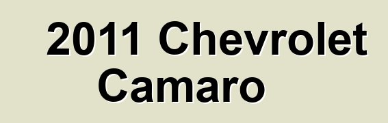 2011 Chevrolet Camaro
