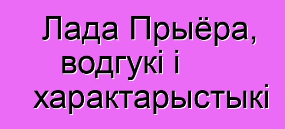 Лада Прыёра, водгукі і характарыстыкі