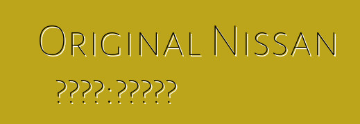 Original Nissan 注意事項：評論和特性