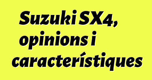 Suzuki SX4, opinions i característiques
