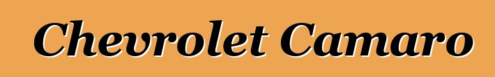 Chevrolet Camaro