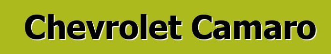 Chevrolet Camaro