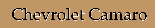 Chevrolet Camaro