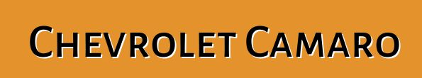 Chevrolet Camaro