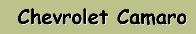 Chevrolet Camaro