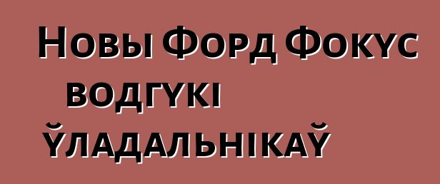 Новы Форд Фокус водгукі ўладальнікаў