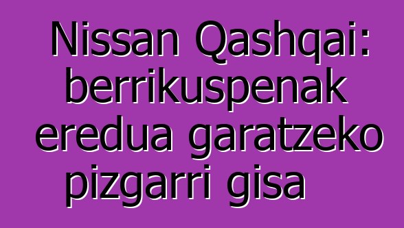 Nissan Qashqai: berrikuspenak eredua garatzeko pizgarri gisa