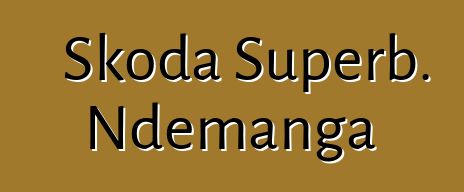 Skoda Superb. Ndemanga