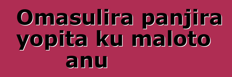 Omasulira panjira yopita ku maloto anu