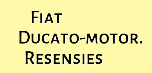 Fiat Ducato-motor. Resensies